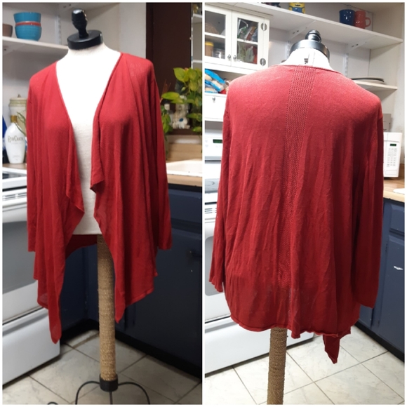 Woman Open front Cardigan knit Sweater - Picture 2 of 13